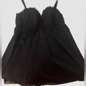 (Lowest $) Torrid 3 Sheer Nightgown Black Lace UW Cups